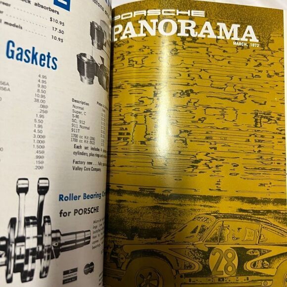 Porsche Panoramic Hardcover Bounded Magazines Vintage 1972 JAN-Dec  PCA - Picture 6 of 15